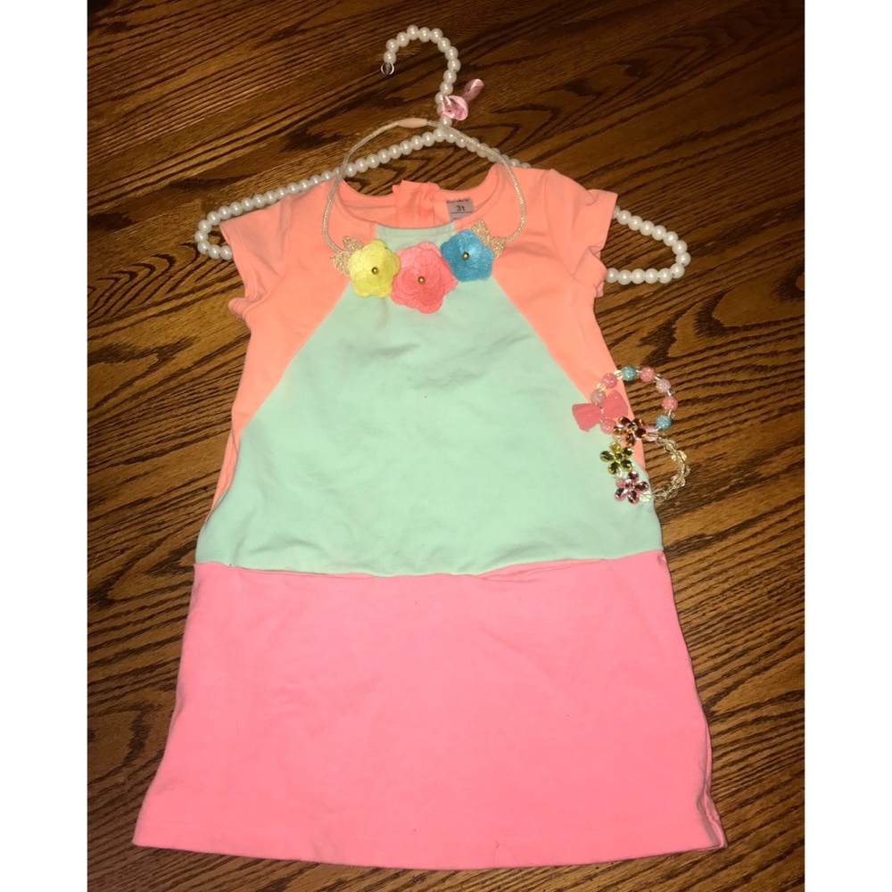 CARTER’S✨ Bright Colorblock Pocket Dress 👗 3T